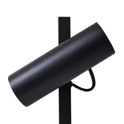 Lucande bordlampe Lysias, svart, metall, høyde 55 cm