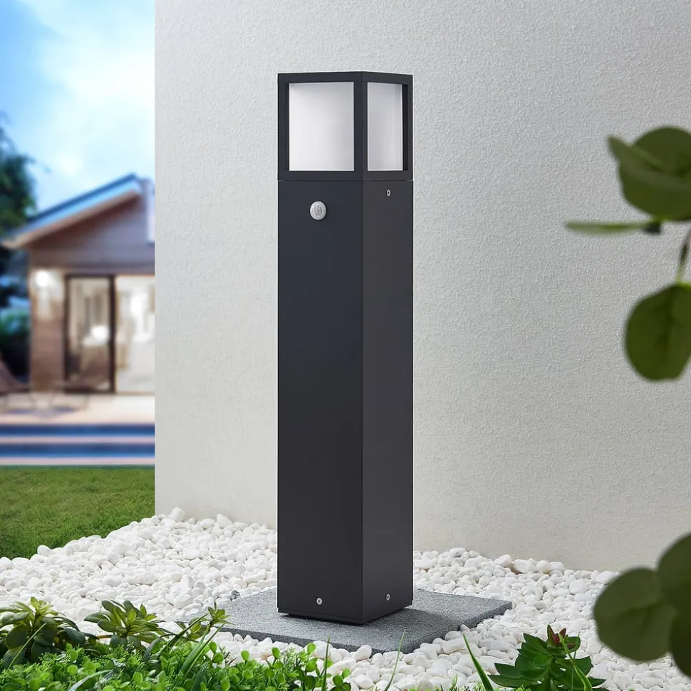 Lucande Dewari veilampe, bevegelsessensor, E27, 65 cm, IP54