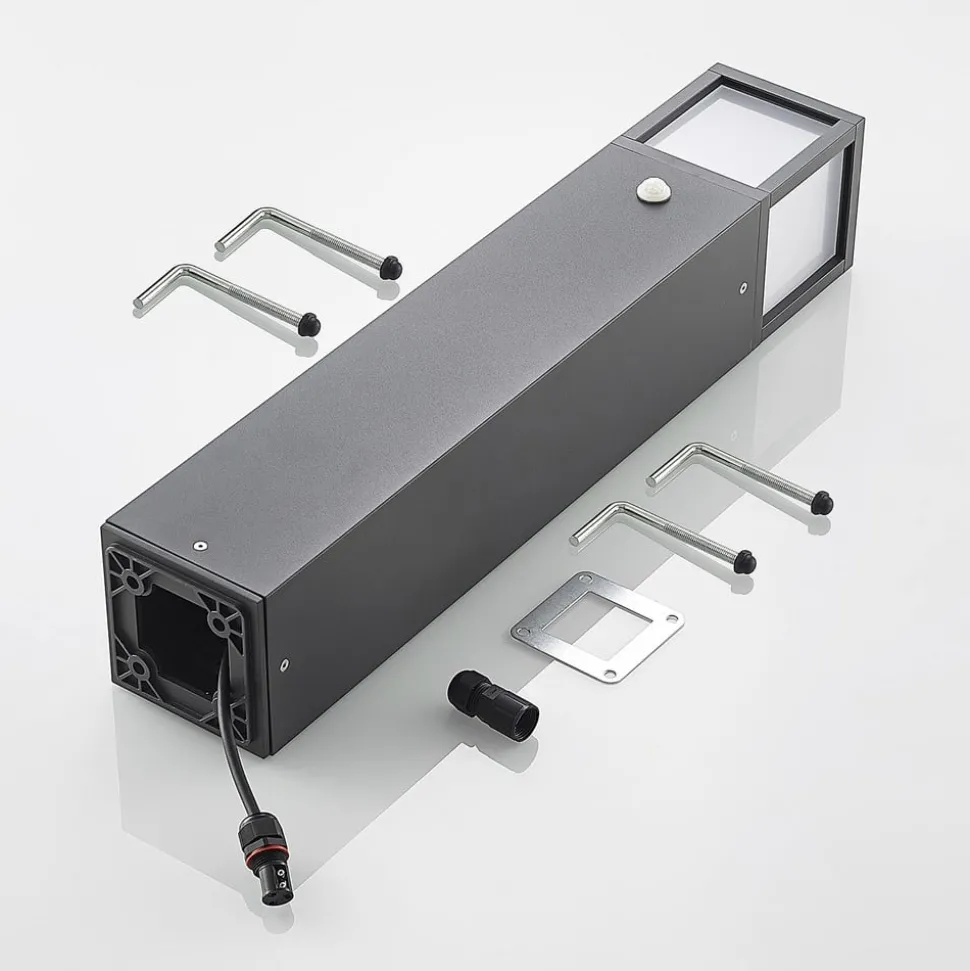 Lucande Dewari veilampe, bevegelsessensor, E27, 65 cm, IP54