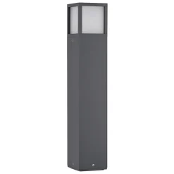 Lucande Dewari veilampe, E27, 65 cm, mørkegrå, IP54