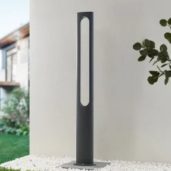 Lucande Dovino LED-lyktestolpe, 150 cm