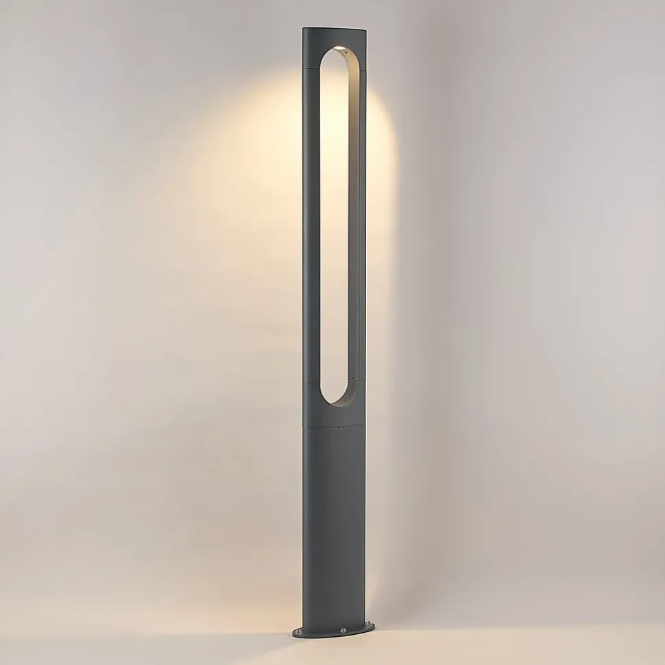 Lucande Dovino LED-lyktestolpe, 150 cm