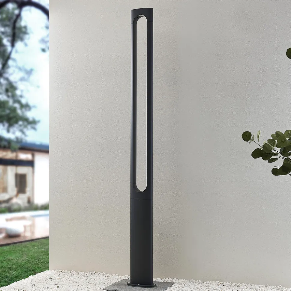 Lucande Dovino LED-lyktestolpe, 200 cm