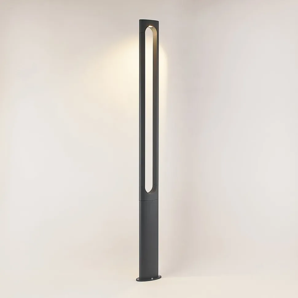 Lucande Dovino LED-lyktestolpe, 200 cm