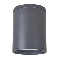 Lucande downlight Minna, antrasitt, 14 cm, IP54, E27