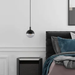 Lucande Dustian pendellampe, glasskule