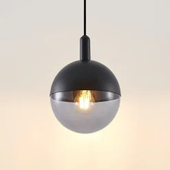 Lucande Dustian pendellampe, glasskule