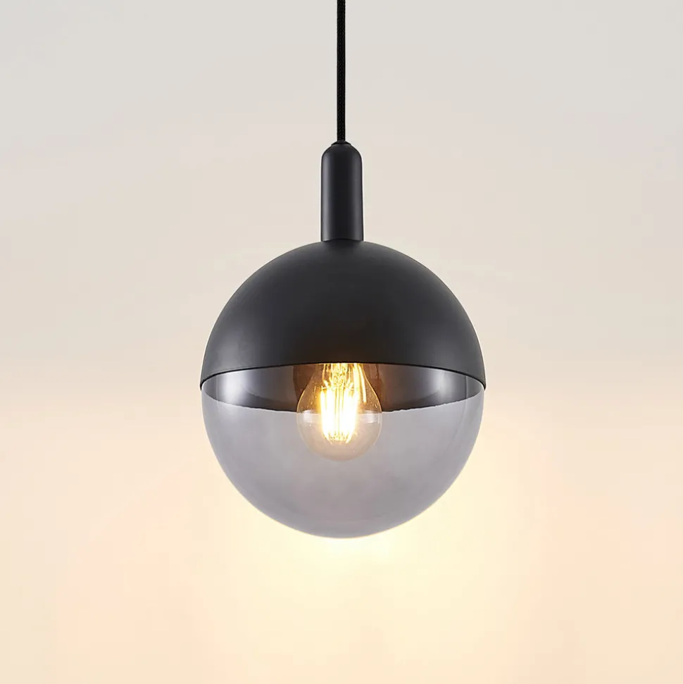 Lucande Dustian pendellampe, glasskule