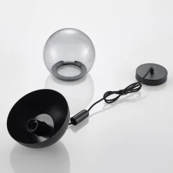 Lucande Dustian pendellampe, glasskule