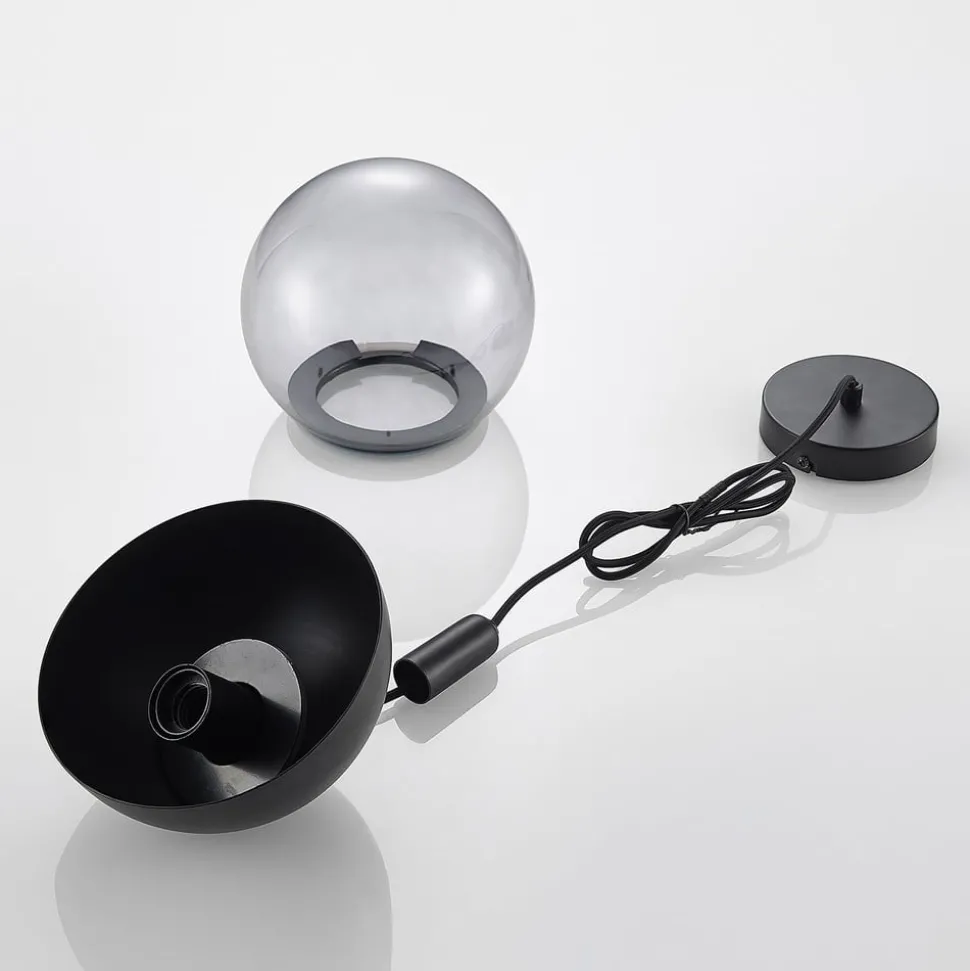 Lucande Dustian pendellampe, glasskule