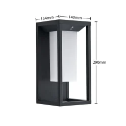 Lucande Eliel LED-solcellevegglampe