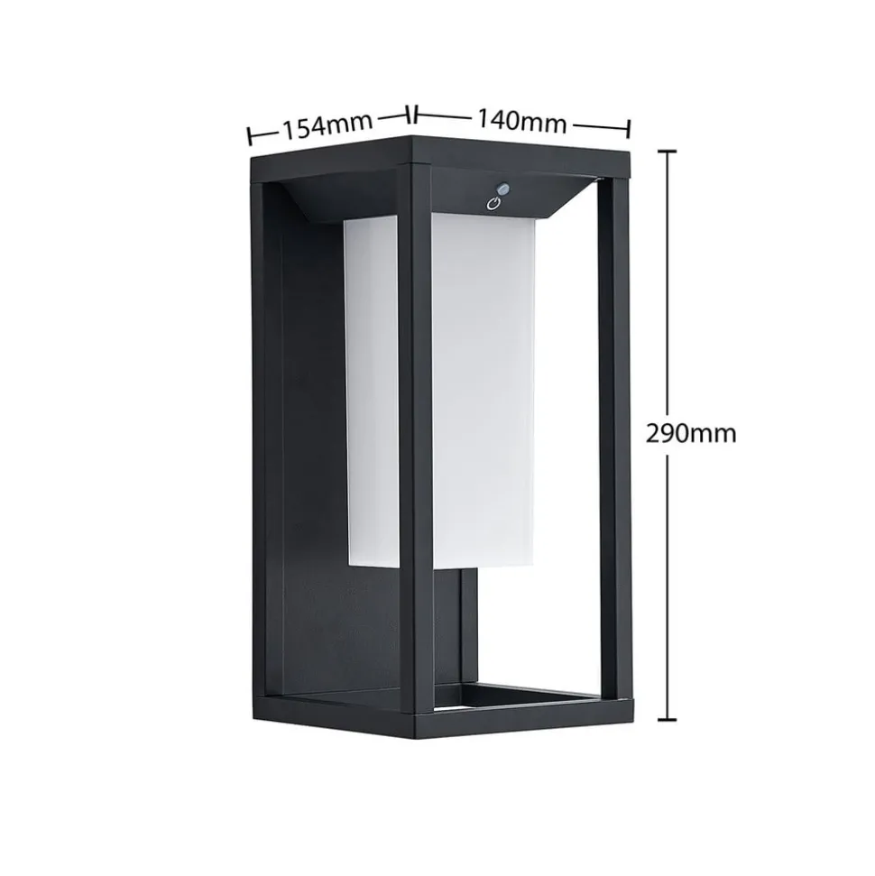 Lucande Eliel LED-solcellevegglampe