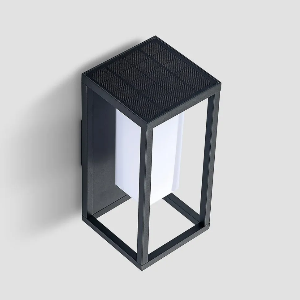 Lucande Eliel LED-solcellevegglampe