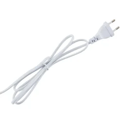 Lucande Ellorin gulvlampe, hvit, tre, Ø 47,5 cm, E27