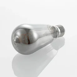 Lucande E27-pære ST64 4W 918 dimbar titan 2 stk