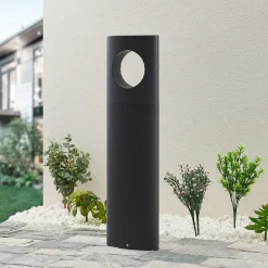 Lucande Forama LED-gatelampe, mørkegrå