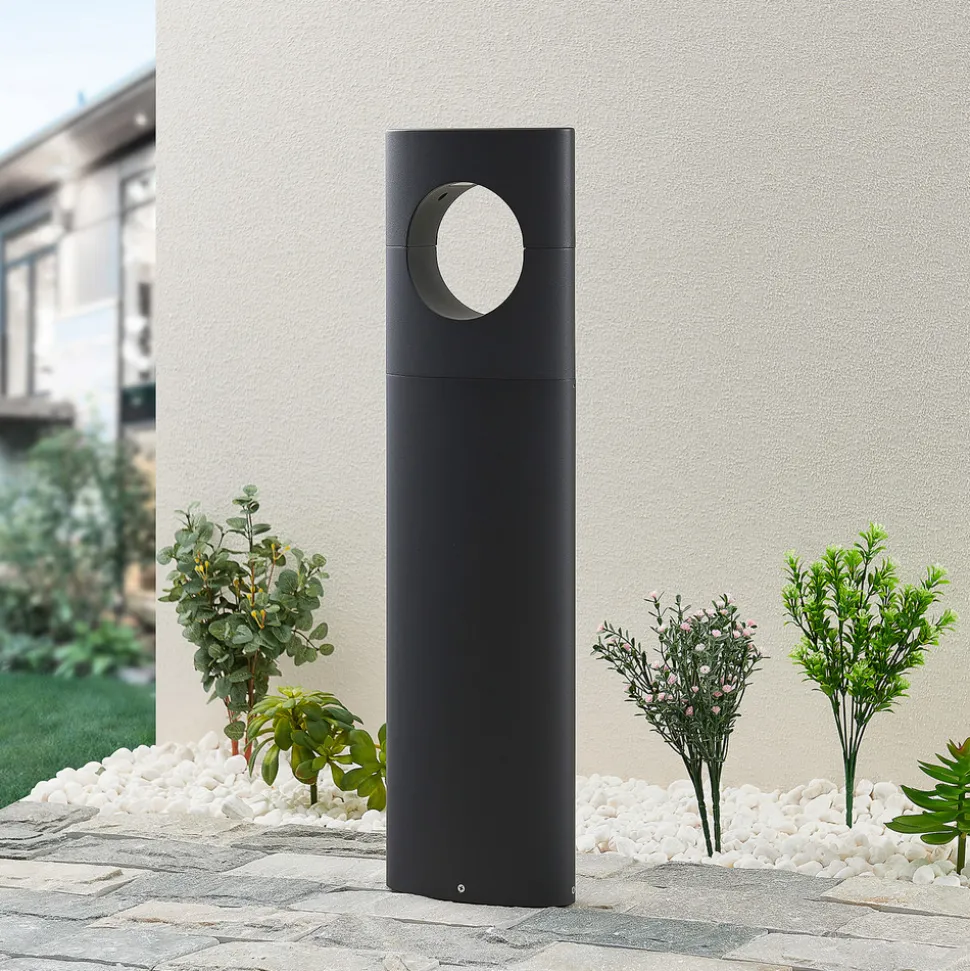 Lucande Forama LED-gatelampe, mørkegrå