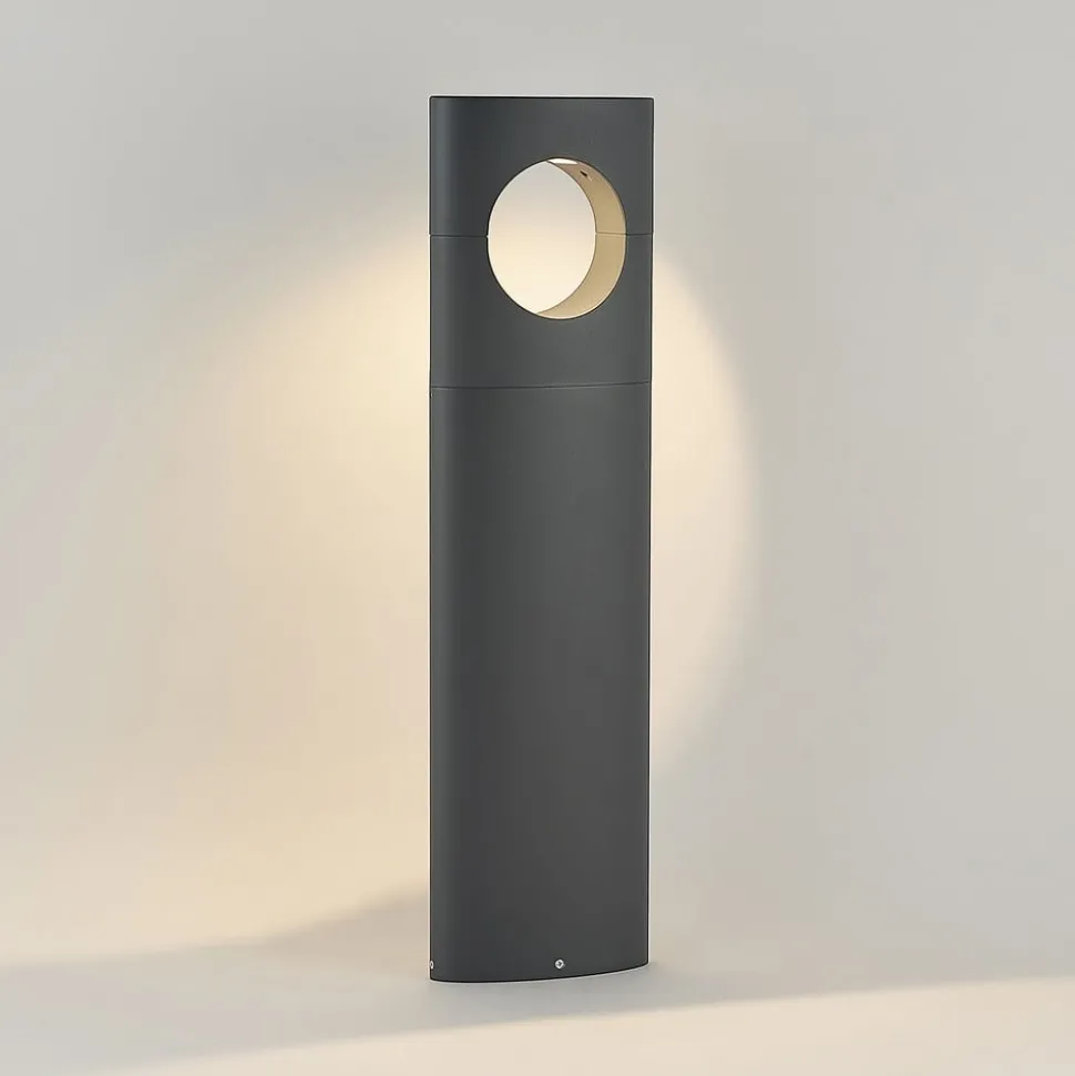 Lucande Forama LED-gatelampe, mørkegrå