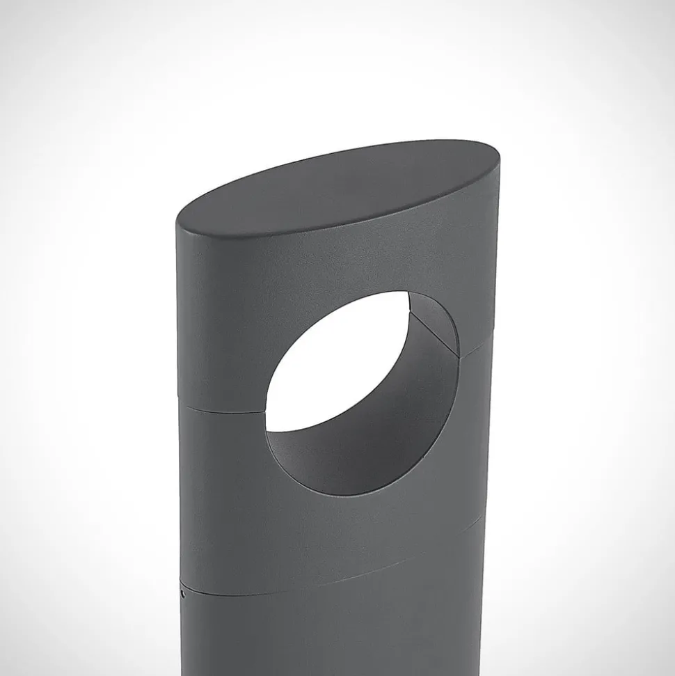 Lucande Forama LED-gatelampe, mørkegrå