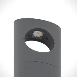 Lucande Forama LED-gatelampe, mørkegrå