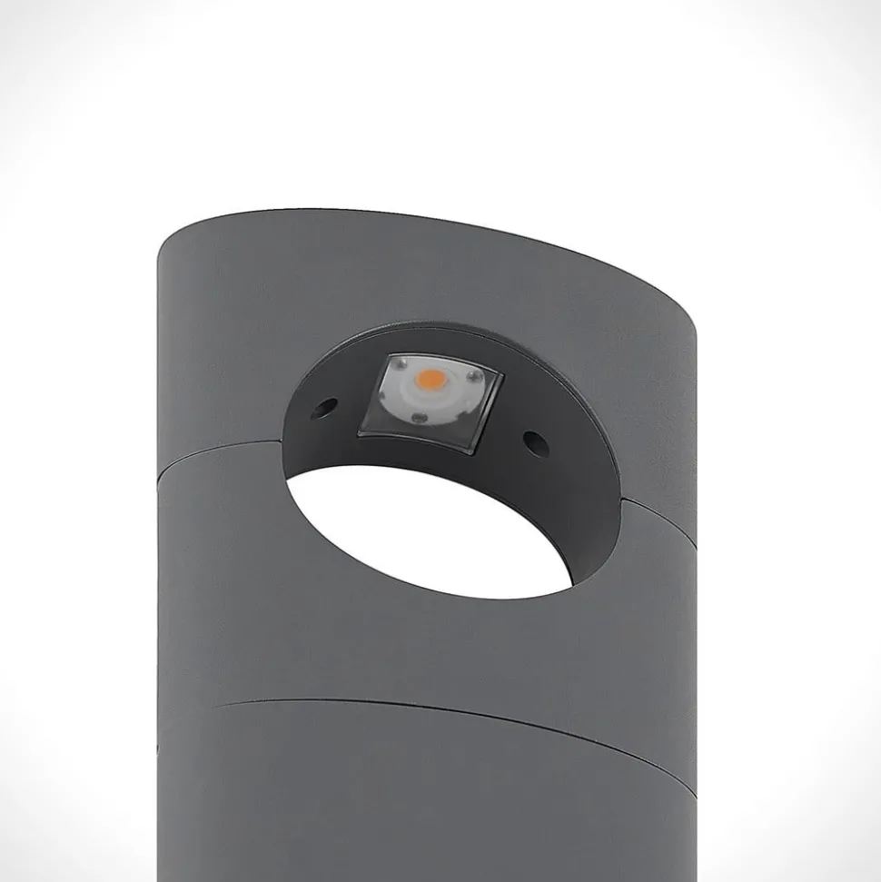 Lucande Forama LED-gatelampe, mørkegrå