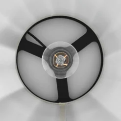 Lucande Gulvlampe Juneta, 75 cm, brun, tre, tekstil