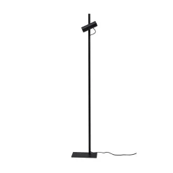 Lucande gulvlampe Lysias, svart, metall, høyde 143,2 cm