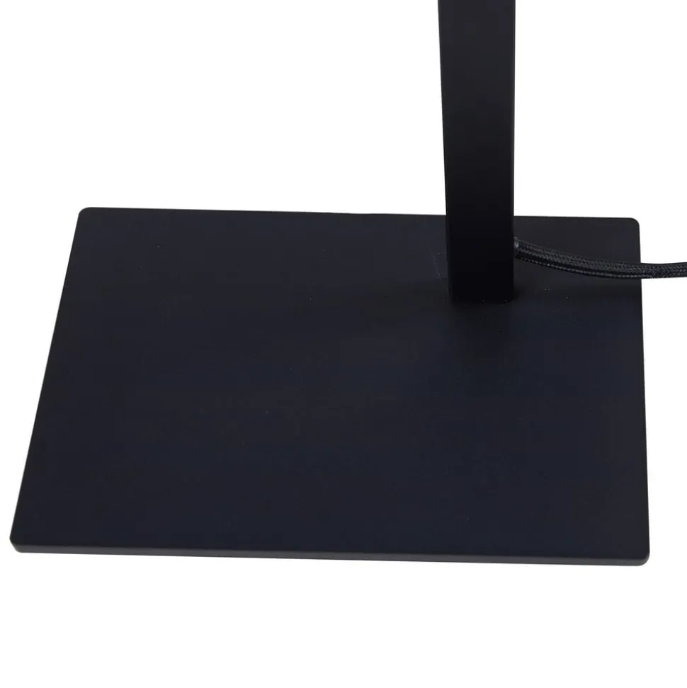 Lucande gulvlampe Lysias, svart, metall, høyde 143,2 cm