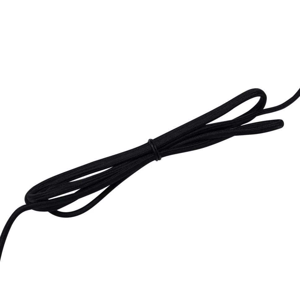 Lucande gulvlampe Lysias, svart, metall, høyde 143,2 cm