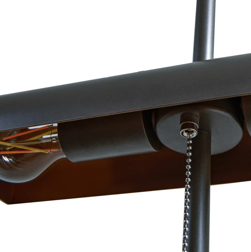 Lucande gulvlampe Nysira, grå metallic, 2 lyskilder