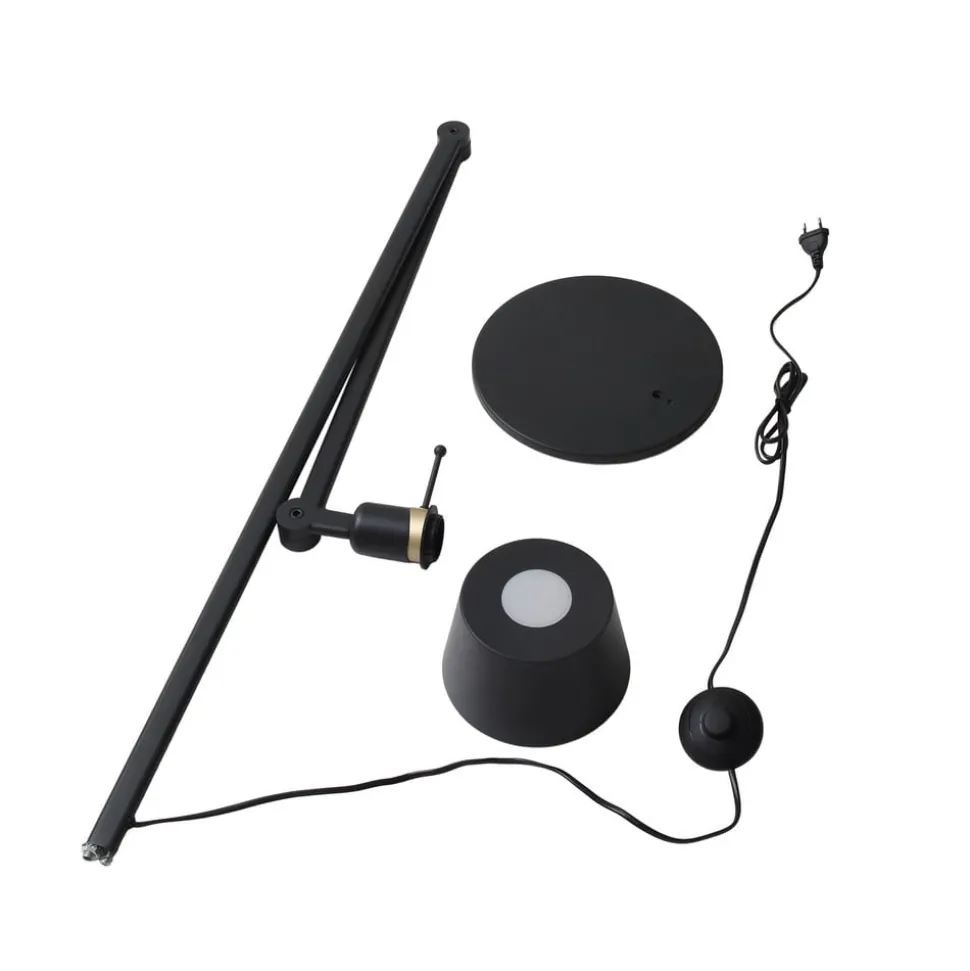 Lucande gulvlampe Silka, høyde 173 cm, svart, metall