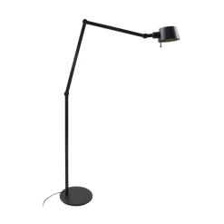 Lucande gulvlampe Silka, høyde 216 cm, svart, metall