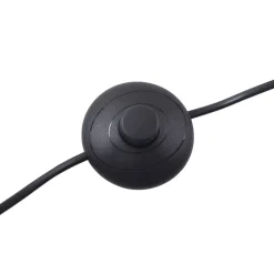 Lucande gulvlampe Silka, høyde 216 cm, svart, metall