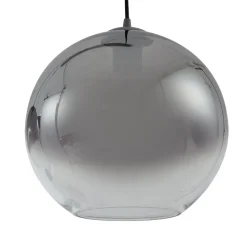 Lucande hengelampe Brillar, røykgrå, glass, 3 lyskilder, 128 cm