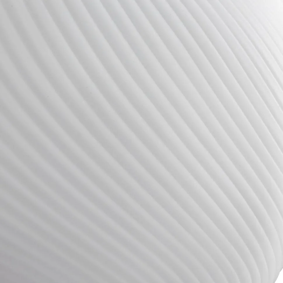 Lucande hengelampe Lunelle, hvit/svart, glass, 4 lyskilder, Ø 40cm