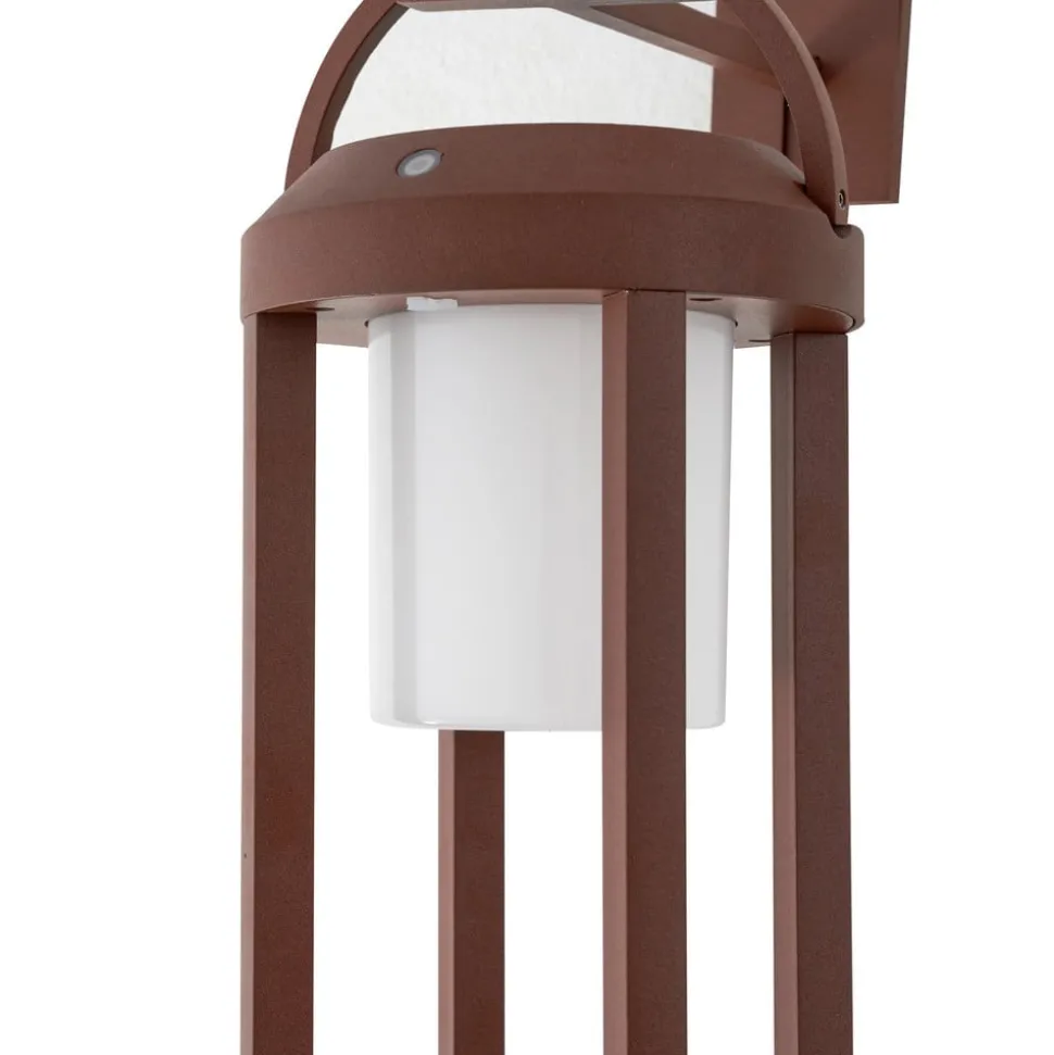 Lucande 2-i-1 LED-vegglampe Tilena, rust, rund, aluminium