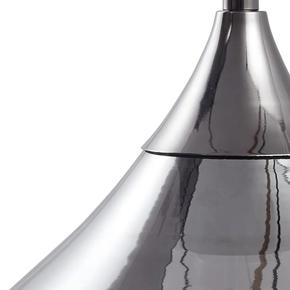 Lucande Jarven hengelampe, 5 lyskilder, svart, glass