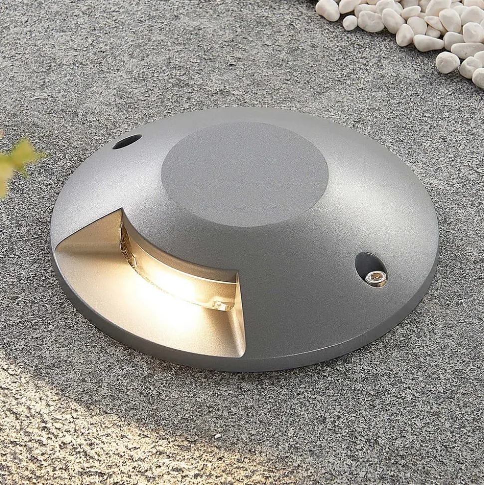 Lucande Jeffrey gulv-spotlight med LED, 1 lyskilde