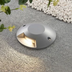 Lucande Jeffrey gulv-spotlight med LED, 1 lyskilde