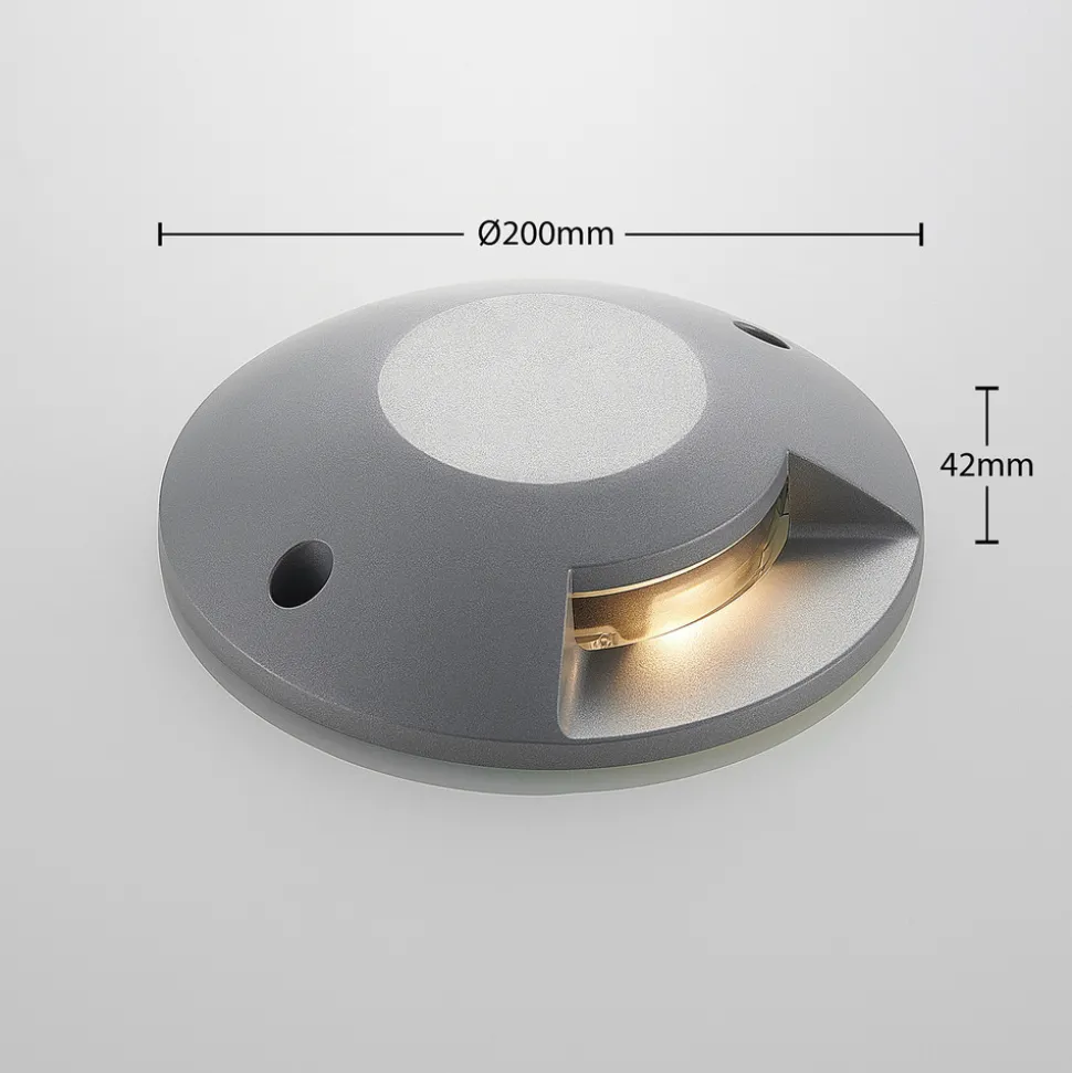 Lucande Jeffrey gulv-spotlight med LED, 1 lyskilde