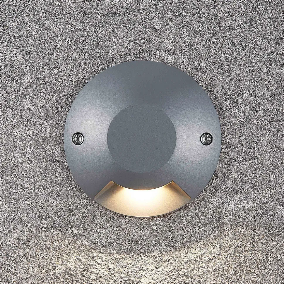 Lucande Jeffrey gulv-spotlight med LED, 1 lyskilde