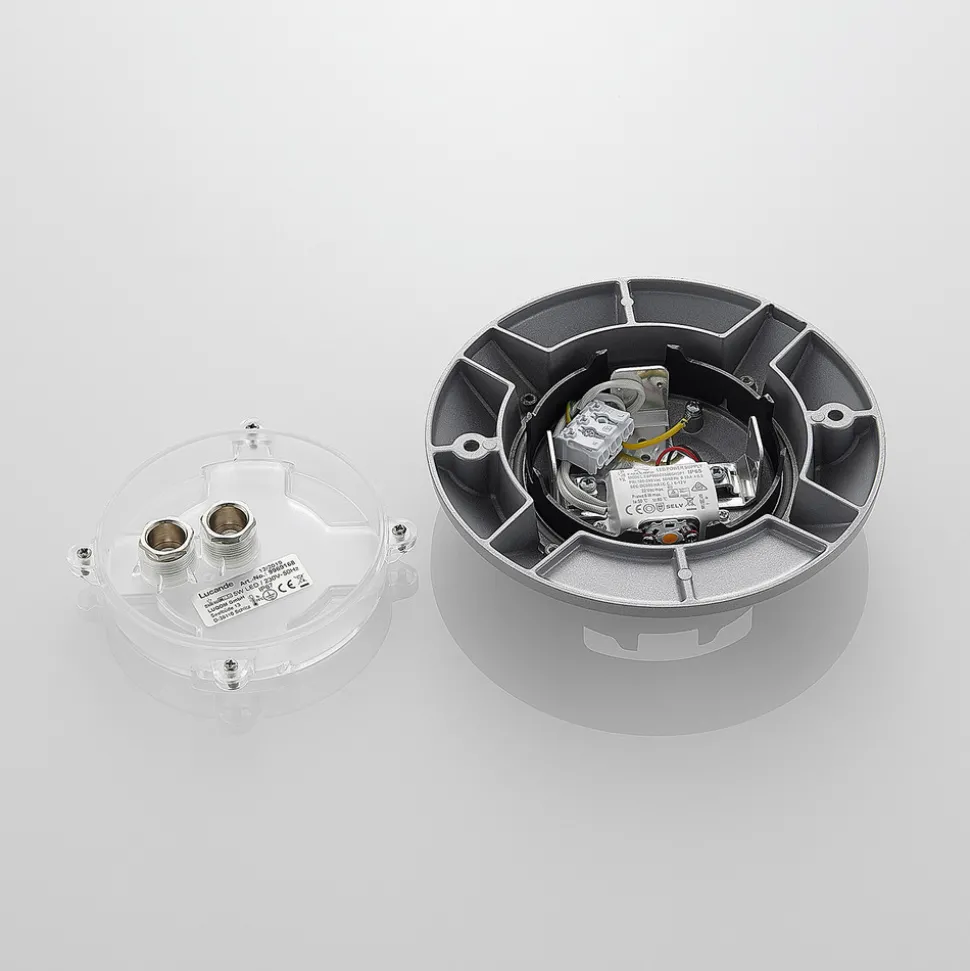 Lucande Jeffrey gulv-spotlight med LED, 1 lyskilde