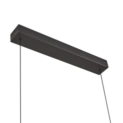 Lucande LED-pendel Madu, svart, metall, 92,5 cm lang