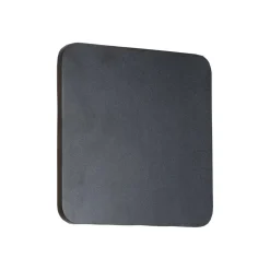 Lucande LED-vegglampe Elrik, svart, 22 cm høy, metall