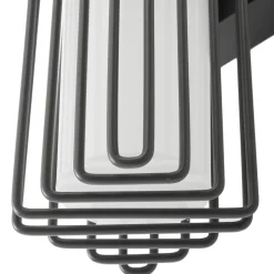 Lucande utendørs vegglampe Chandan, 41,9 cm, antrasitt, aluminium