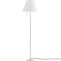 Luceplan Costanza gulvlampe D13tif, alu/hvit