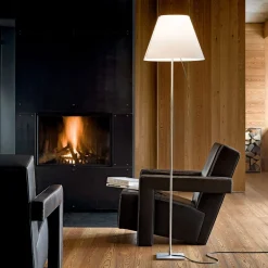 Luceplan Costanza gulvlampe D13tif, alu/hvit