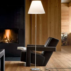 Luceplan Costanza gulvlampe D13ti, alu/hvit