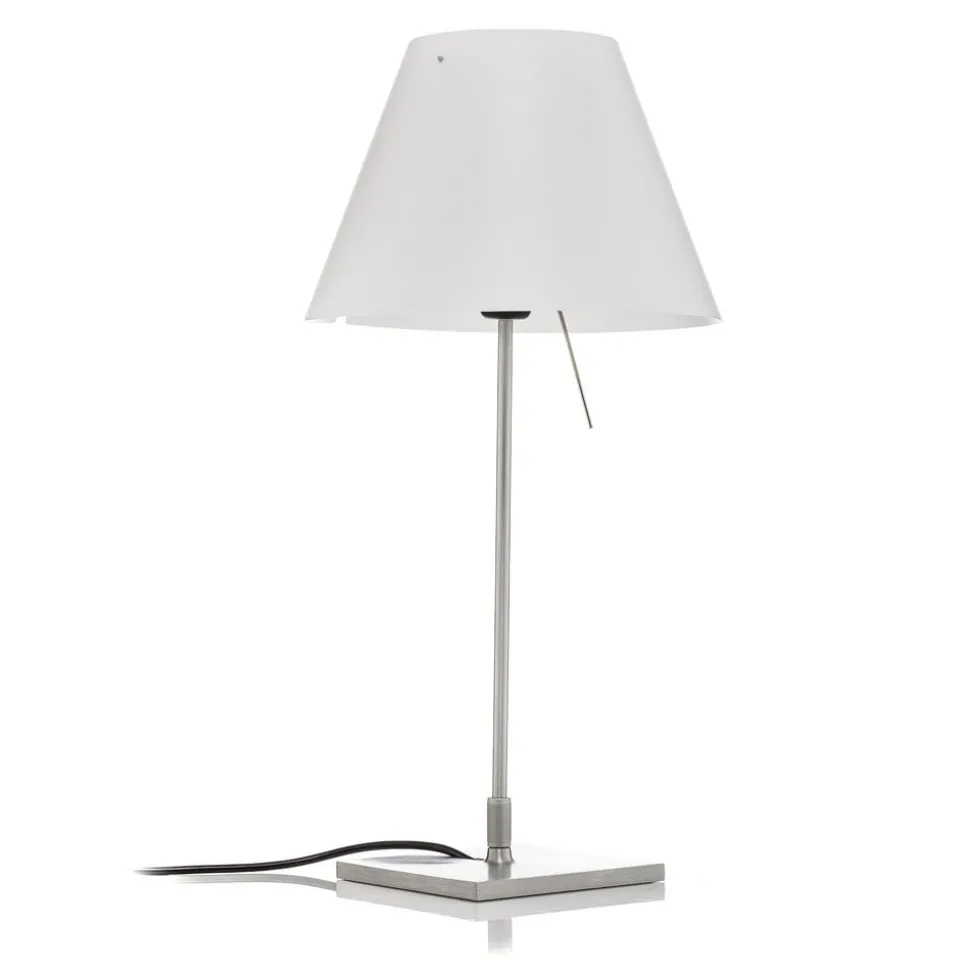 Luceplan Costanzina bordlampe alu, hvit
