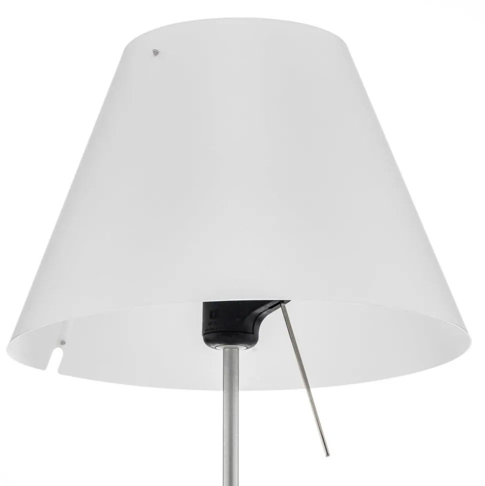 Luceplan Costanzina bordlampe alu, hvit